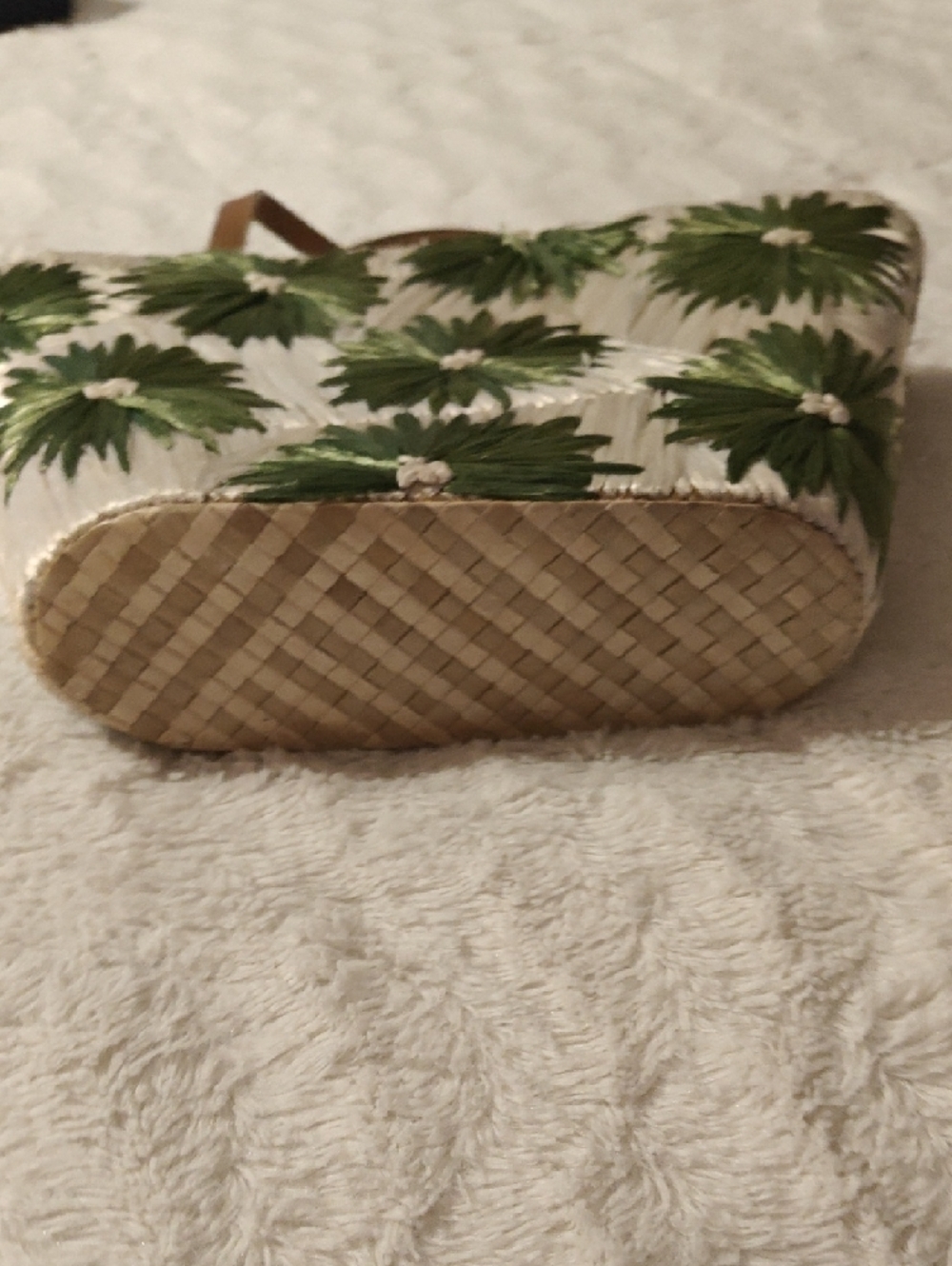 Kate Spade Cabo Natural Straw Floral Bag - Picture 6 of 14